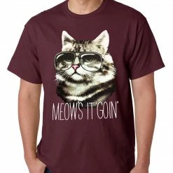 Bewild Cool Funny & Offensive Meow's It Going Funny Cat Mens T-shirt 19 Bewild Cool Funny & Offensive Meow's It Going Funny Cat Mens T-shirt