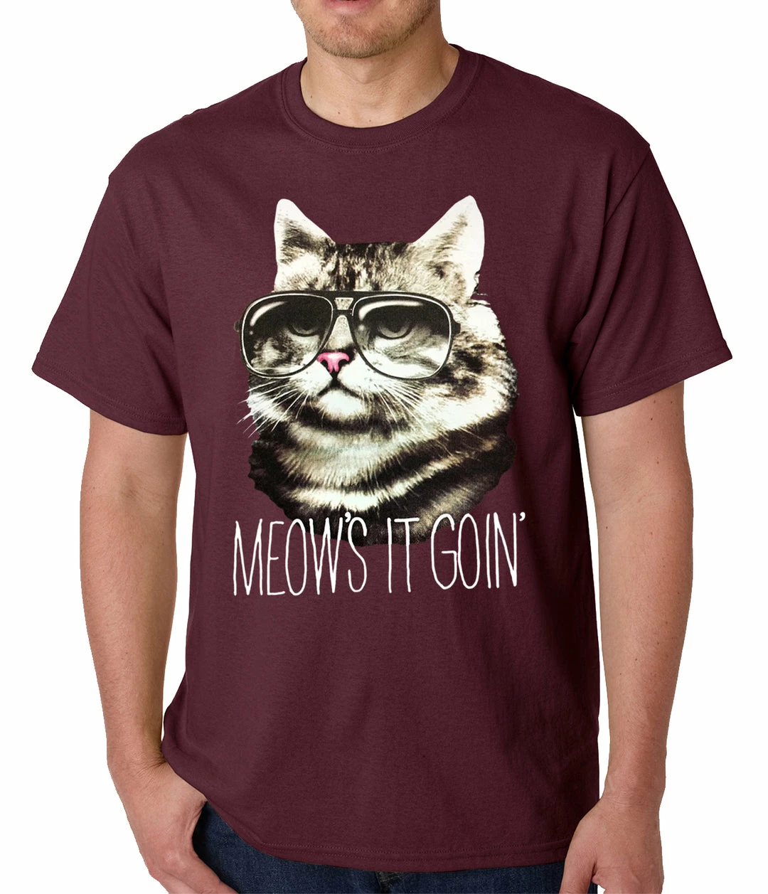 Bewild Cool Funny & Offensive Meow's It Going Funny Cat Mens T-shirt 9 Bewild Cool Funny & Offensive Meow's It Going Funny Cat Mens T-shirt