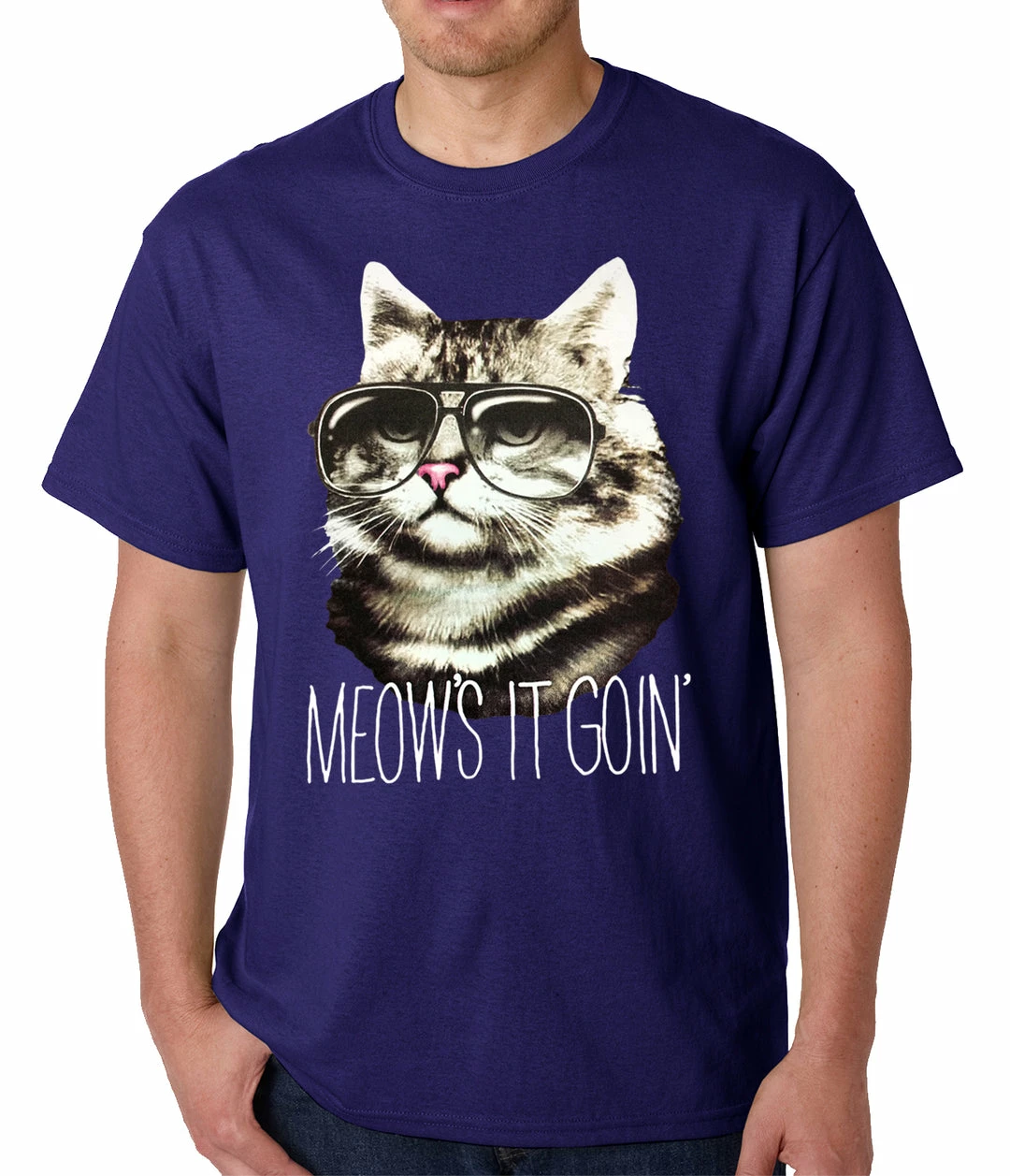 Bewild Cool Funny & Offensive Meow's It Going Funny Cat Mens T-shirt 11 Bewild Cool Funny & Offensive Meow's It Going Funny Cat Mens T-shirt