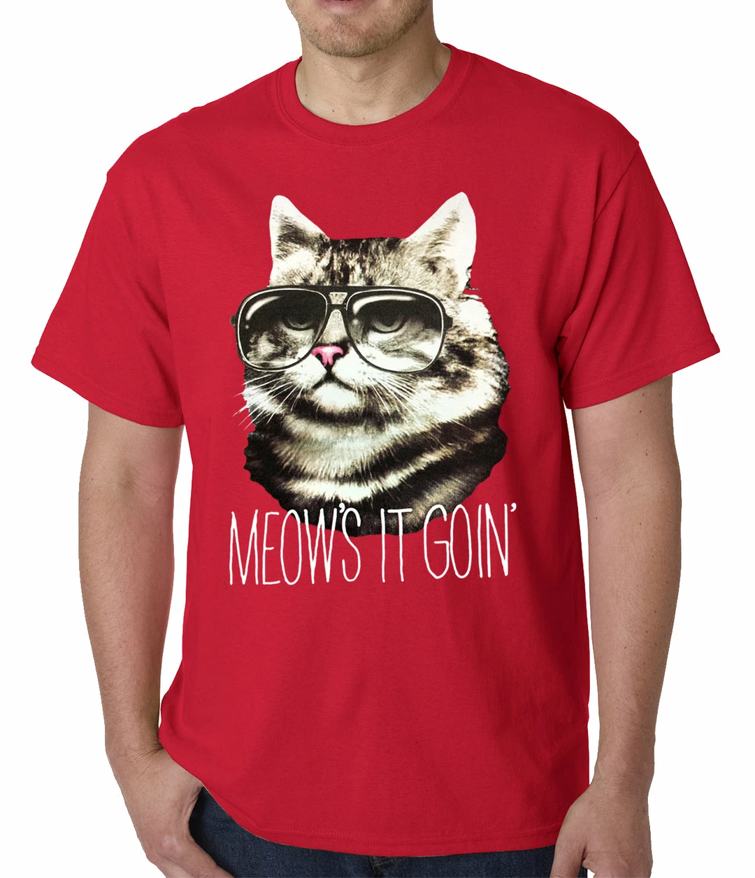 Bewild Cool Funny & Offensive Meow's It Going Funny Cat Mens T-shirt 12 Bewild Cool Funny & Offensive Meow's It Going Funny Cat Mens T-shirt