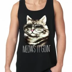 Bewild Meow's It Going Funny Cat Tank Top Cool Funny & Offensive