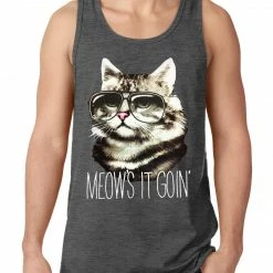 Bewild Meow's It Going Funny Cat Tank Top Cool Funny & Offensive