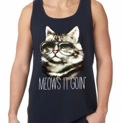 Bewild Meow's It Going Funny Cat Tank Top Cool Funny & Offensive