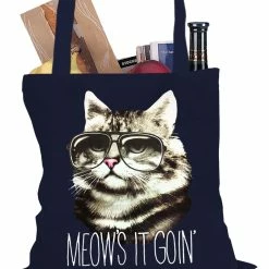 Bewild Meow's It Going Funny Cat Tote Bag