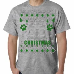Bewild Meowy Christmas - “Cool Cat With Glasses” Ugly Christmas Mens T-shirt Holiday Prints