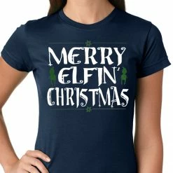 Bewild Merry Elfin' Christmas Funny Girls T-shirt Holiday Prints 11 Bewild Merry Elfin' Christmas Funny Girls T-shirt Holiday Prints