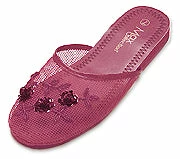 Bewild Mesh Chinese Slippers (Hot Pink)