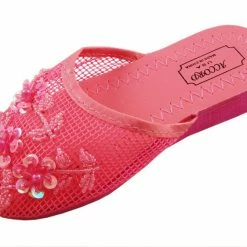 Bewild Mesh Chinese Slippers (Hot Pink)