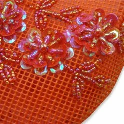 Bewild Mesh Chinese Slippers (Red)