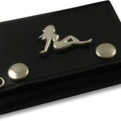 Bewild Metal Trucker Babe Genuine Leather Chain Wallet Wallets & Chains