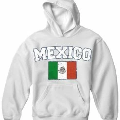 Bewild Mexico Vintage Flag International Hoodie Nationality & Ethnic