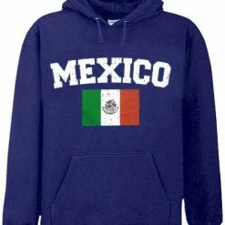 Bewild Mexico Vintage Flag International Hoodie Nationality & Ethnic