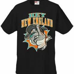 Bewild Miami Fan - Hey New England Mens T-shirt Sport Inspiration