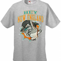 Bewild Miami Fan - Hey New England Mens T-shirt Sport Inspiration