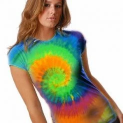 Bewild Moon Dance Spiral Tie Dye T-Shirt Tie Dye Tops