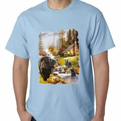 Bewild Mother Bear At The Cabin Mens T-shirt 8 Bewild Mother Bear At The Cabin Mens T-shirt