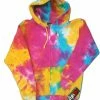 Bewild Multicolor Tie Dye Zip-Up Adult Size Hoodie Sweatshirt With Full Zipper