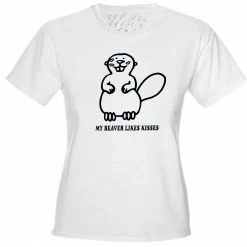 Bewild My Beaver Likes Kisses Girls T-Shirt