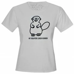 Bewild My Beaver Likes Kisses Girls T-Shirt