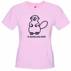 Bewild My Beaver Likes Kisses Girls T-Shirt
