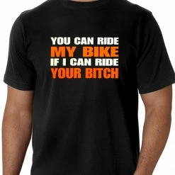Bewild Biker Style My Bike Your B*tch Men's T-Shirt (Black)