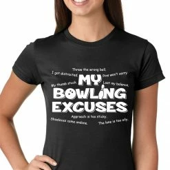 Bewild Sport Inspiration My Bowling Excuses Girls T-shirt