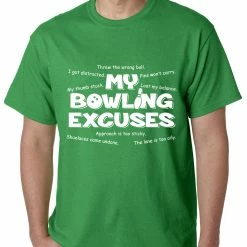Bewild My Bowling Excuses Mens T-shirt Sport Inspiration
