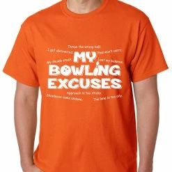 Bewild My Bowling Excuses Mens T-shirt Sport Inspiration