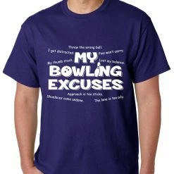Bewild My Bowling Excuses Mens T-shirt Sport Inspiration