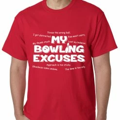 Bewild My Bowling Excuses Mens T-shirt Sport Inspiration