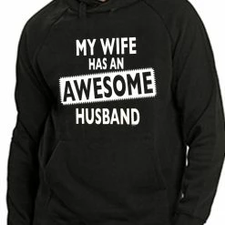 Bewild My Wife Has An Awesome Husband Adult Hoodie