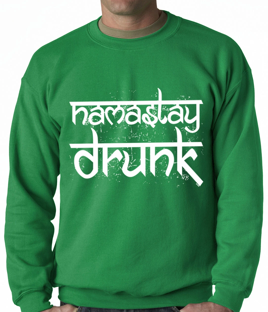 Bewild Namastay Drunk Funny Adult Crewneck 3 Bewild Namastay Drunk Funny Adult Crewneck