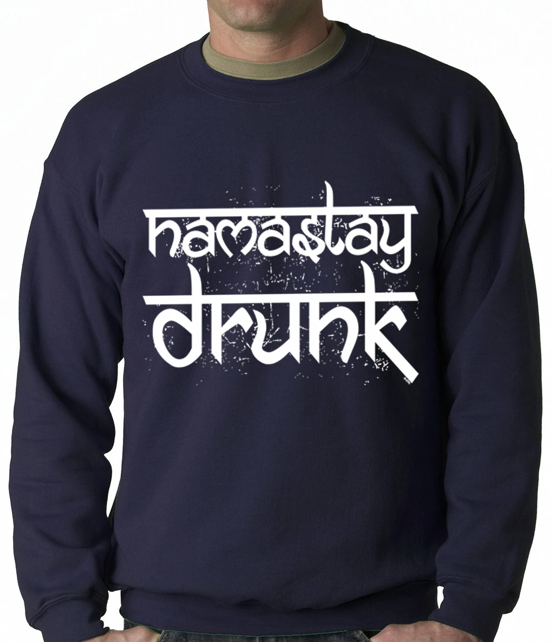 Bewild Namastay Drunk Funny Adult Crewneck 8 Bewild Namastay Drunk Funny Adult Crewneck