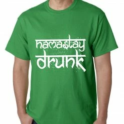 Bewild Namastay Drunk Funny Mens T-shirt