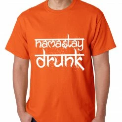 Bewild Namastay Drunk Funny Mens T-shirt