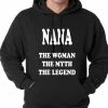 Bewild Nana The Woman The Myth The Legend Adult Hoodie Positive Reinforcement
