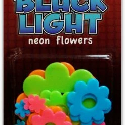 Bewild Neon & Black Light Accessories Neon Groovy Flowers Black Light Reactive Wall Decorations