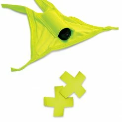 Bewild Neon Vibrating Crotchless Panty And Pasties Set