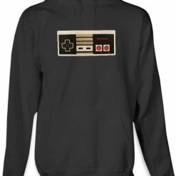 Bewild Comic Con & Gaming Clothing Video Game NES Old School Game Controller Hoodie