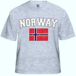 Bewild Norway Vintage Flag International Mens T-Shirt Nationality & Ethnic