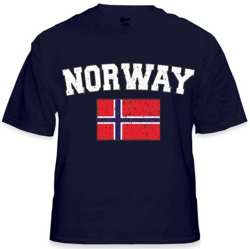 Bewild Norway Vintage Flag International Mens T-Shirt Nationality & Ethnic