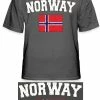 Bewild Norway Vintage Flag International Mens T-Shirt Nationality & Ethnic