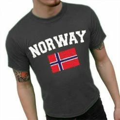 Bewild Norway Vintage Flag International Mens T-Shirt Nationality & Ethnic