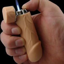 Bewild Novelty Real Look & Feel *VIBRATING* Penis Dick Torch Lighter