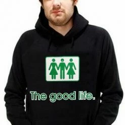 Bewild Novelty Sweatshirts - The Good Life Threesome Hoodie