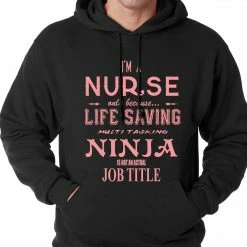 Bewild Positive Reinforcement Nurse - Full Time Ninja Adult Hoodie
