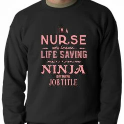 Bewild Nurse - Full Time Ninja Crewneck Sweatshirt
