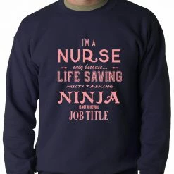 Bewild Nurse - Full Time Ninja Crewneck Sweatshirt