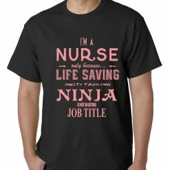 Bewild Nurse - Full Time Ninja Mens T-shirt Positive Reinforcement