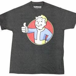Bewild Official Distressed Vault Boy Fallout Mens T-shirt